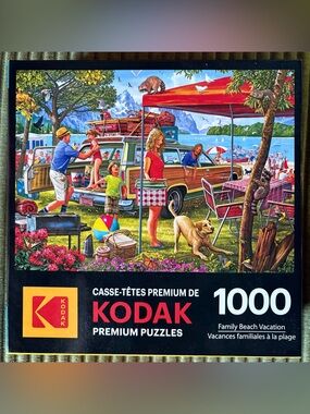 Roseart Kodak 1000 Pc Jigsaw Puzzle Family Beach Vacation